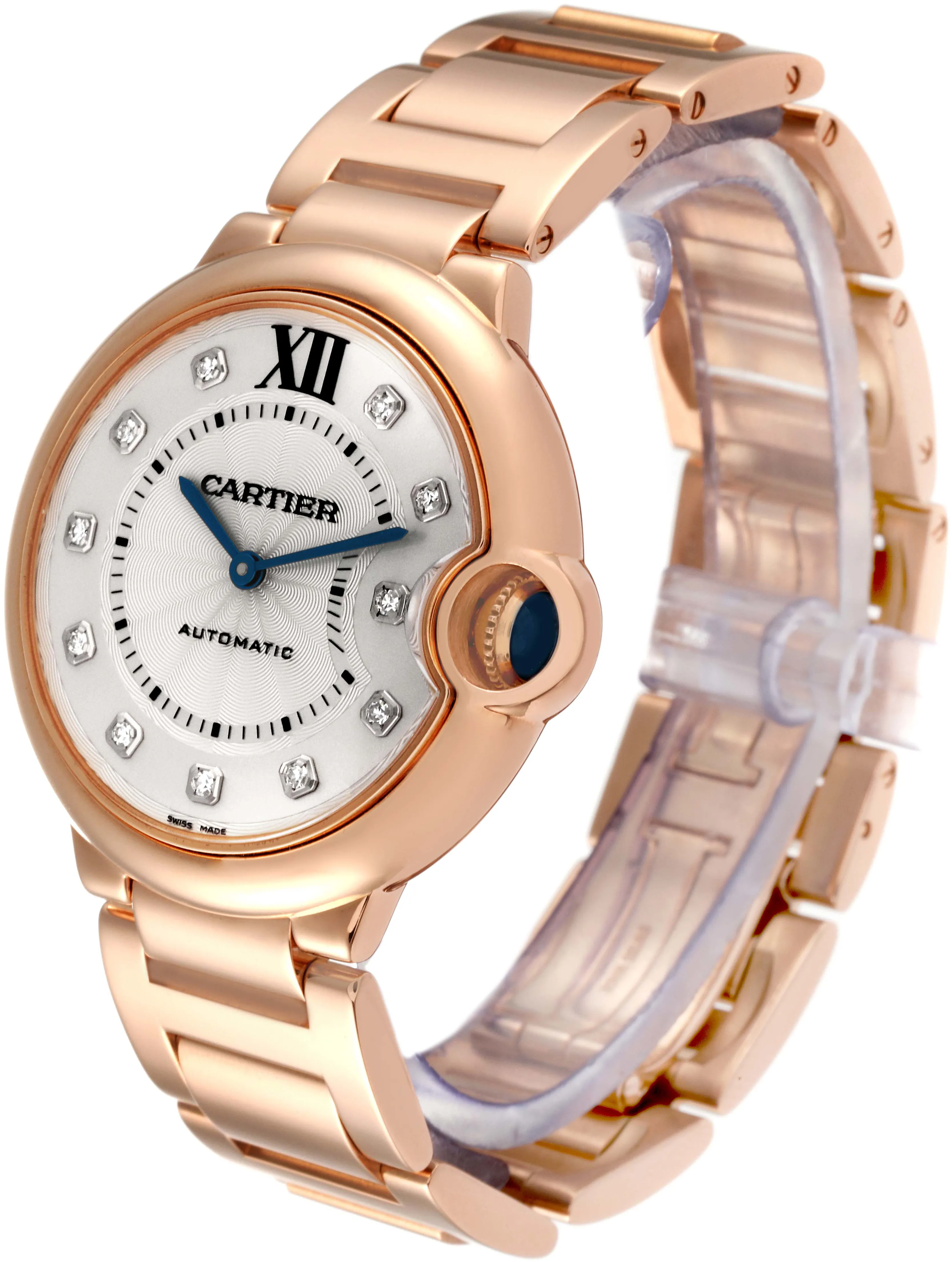 Cartier Ballon Bleu we902026 36mm Rose gold and 18k rose gold Silver 4