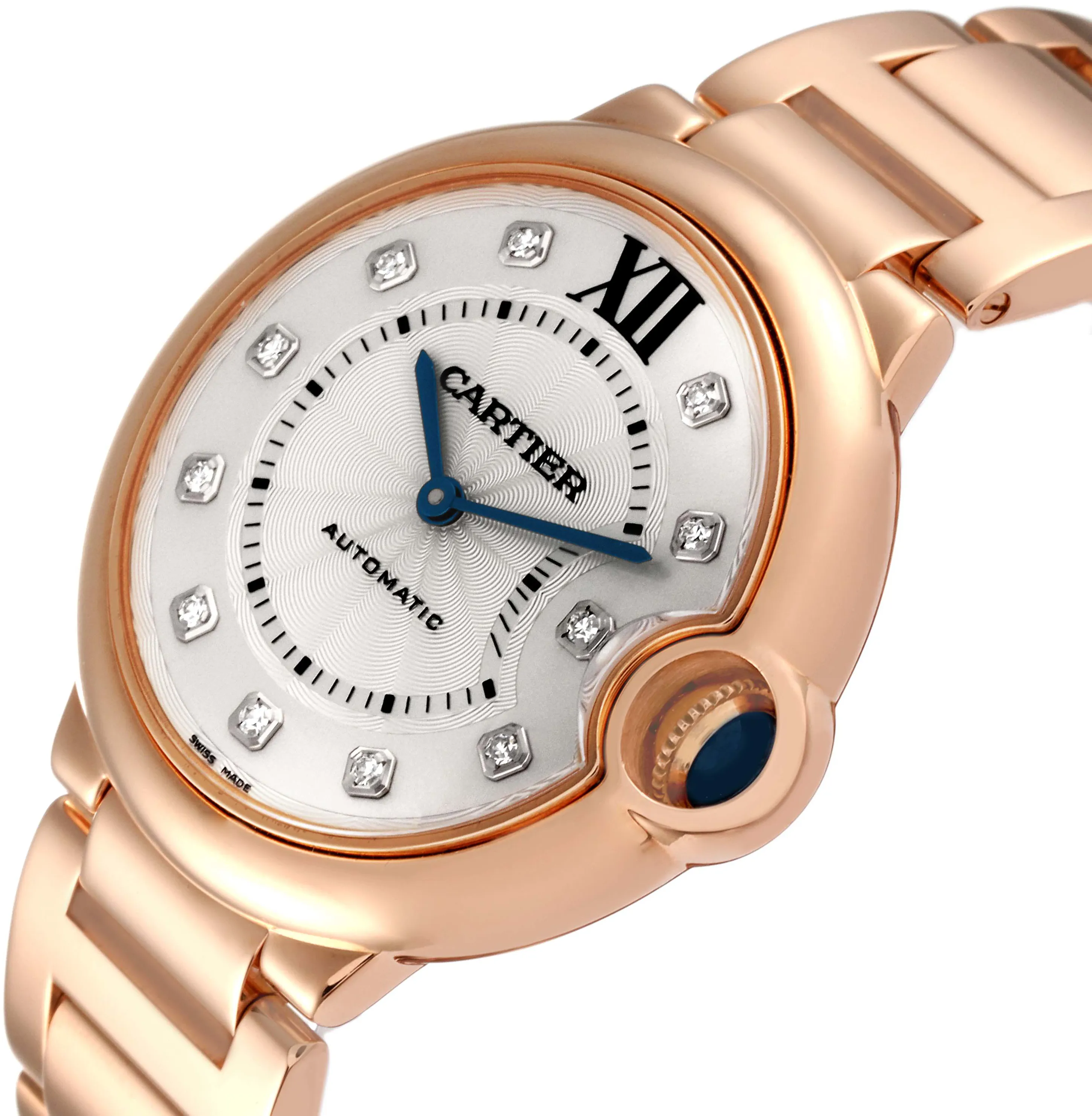 Cartier Ballon Bleu we902026 36mm Rose gold and 18k rose gold Silver 6