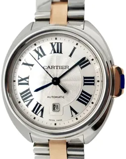 Cartier Clé de Cartier 31mm Rose gold and Stainless steel Silver