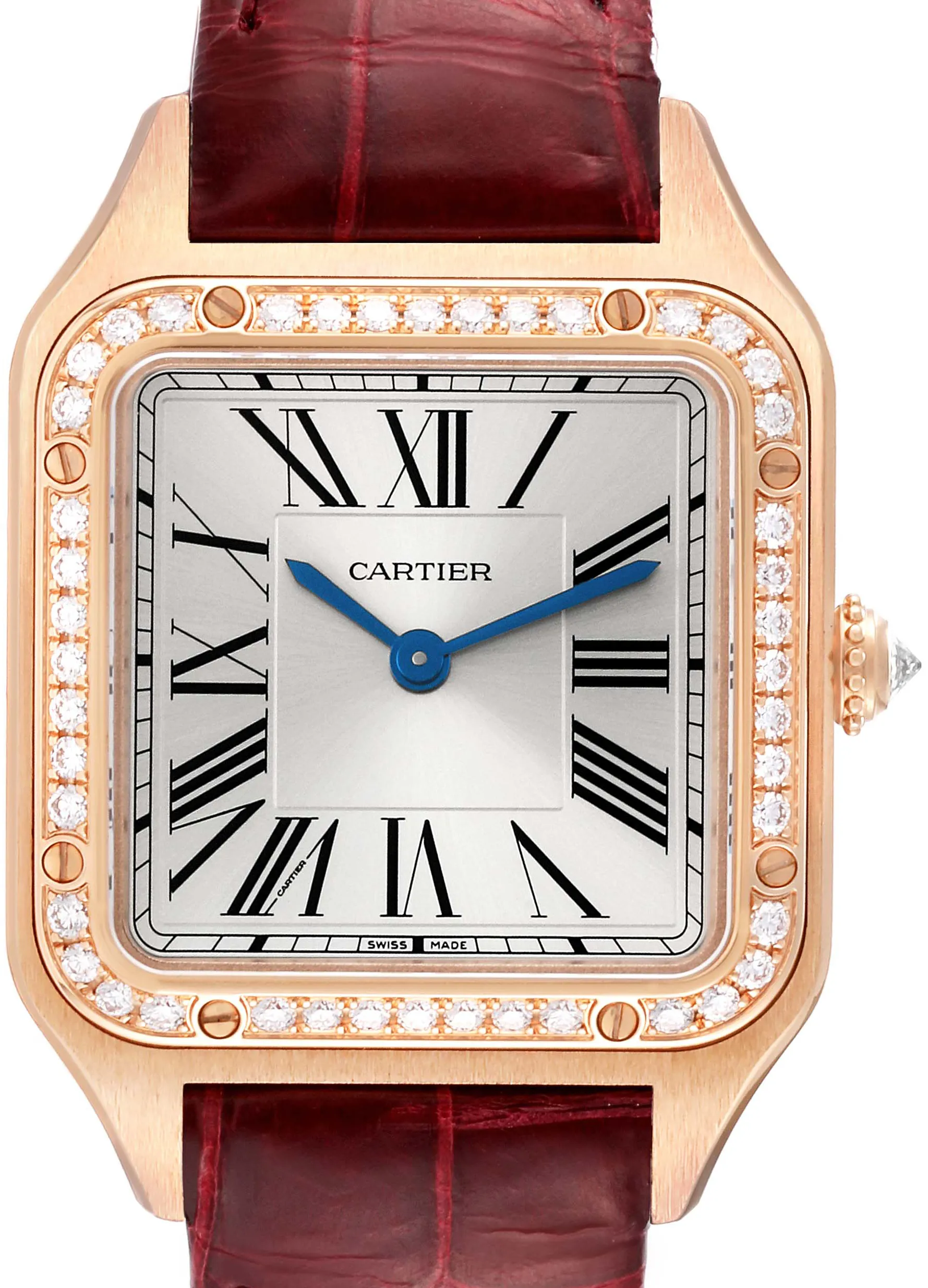 Cartier Santos Dumont WJSA0017 27.5mm Rose gold and 18k rose gold Brushed and Satin