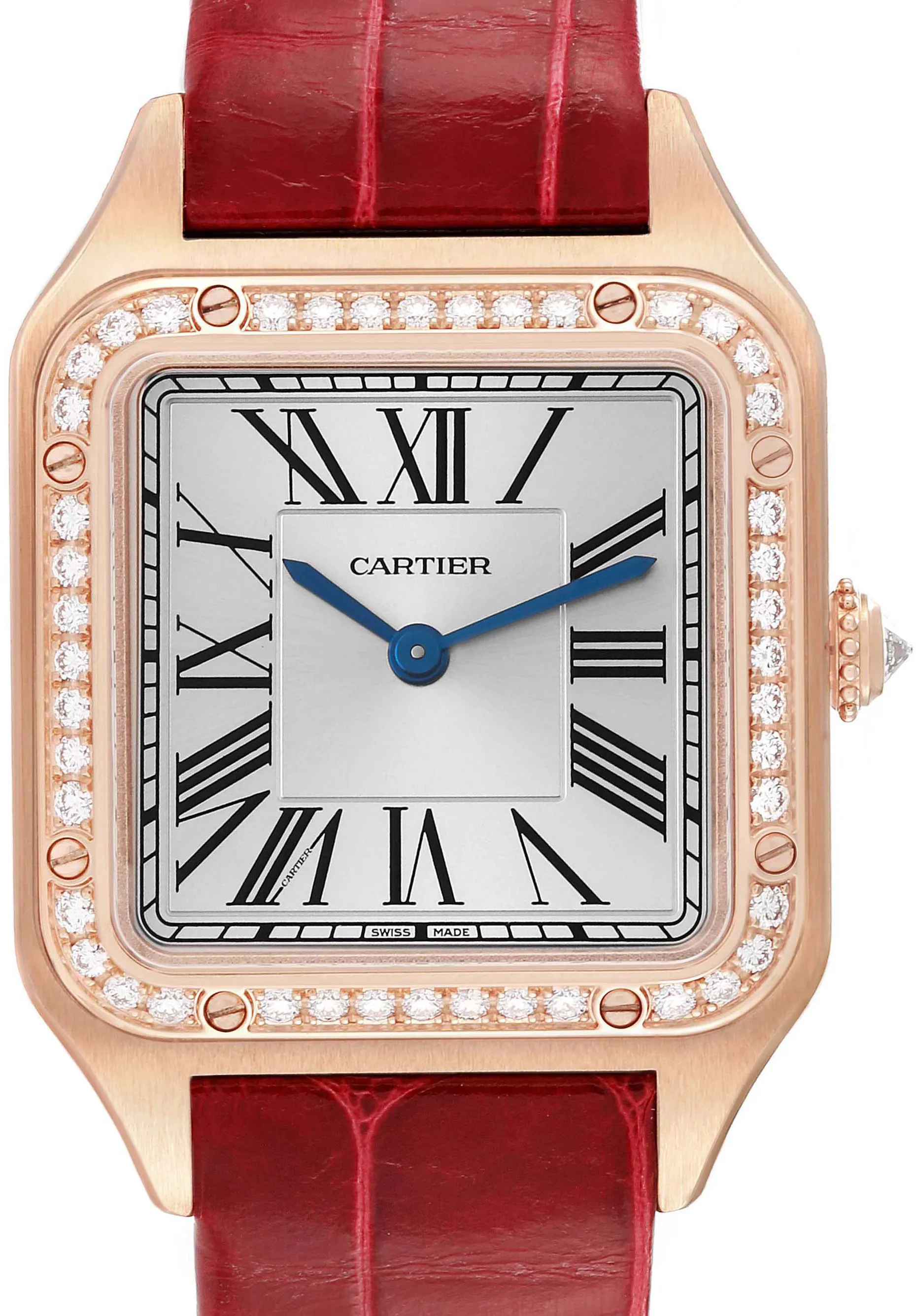 Cartier Santos Dumont WJSA0017 27.5mm Rose gold and 18k rose gold Satin-brushed