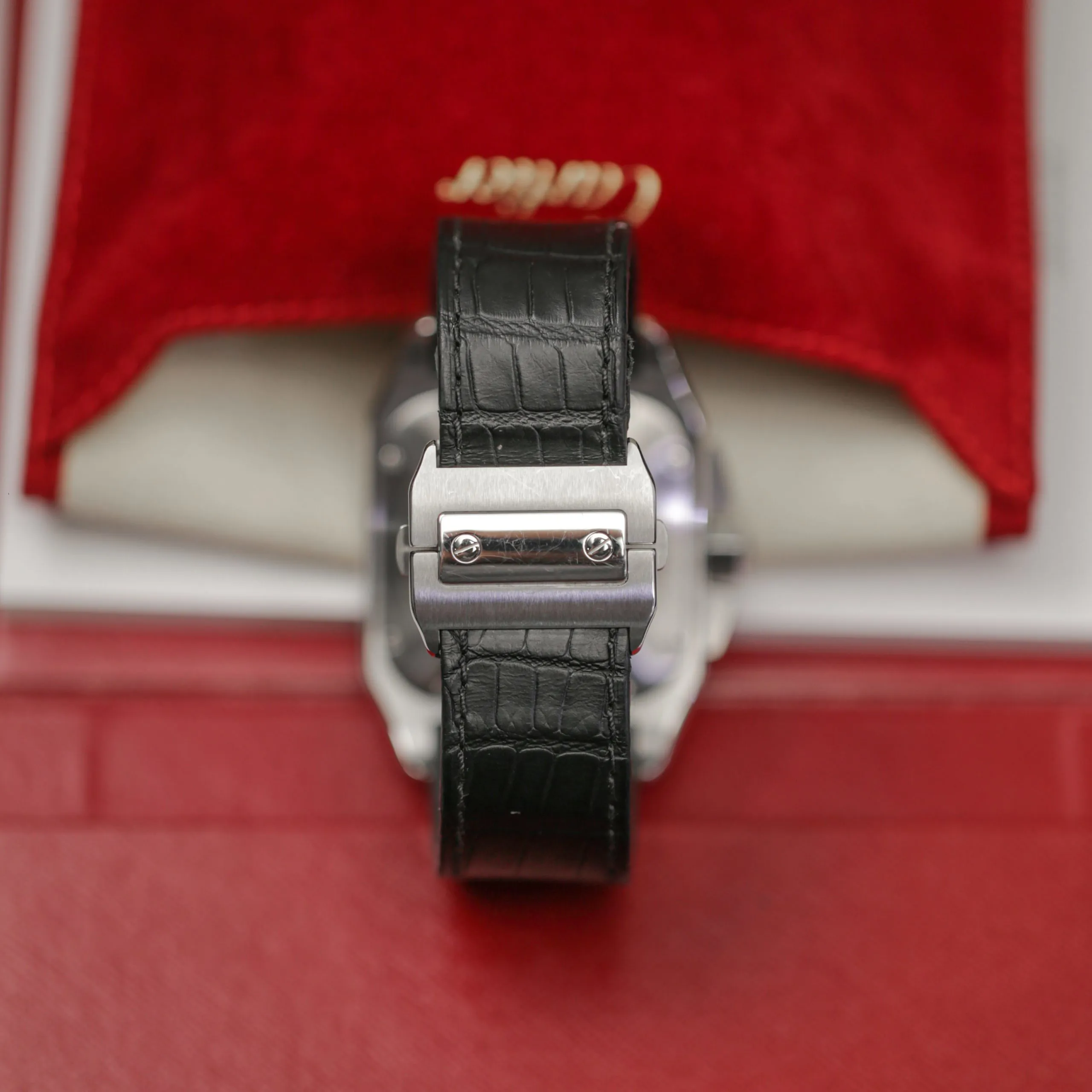 Cartier Santos W20090X8 42mm stainless Silvered opaline 4