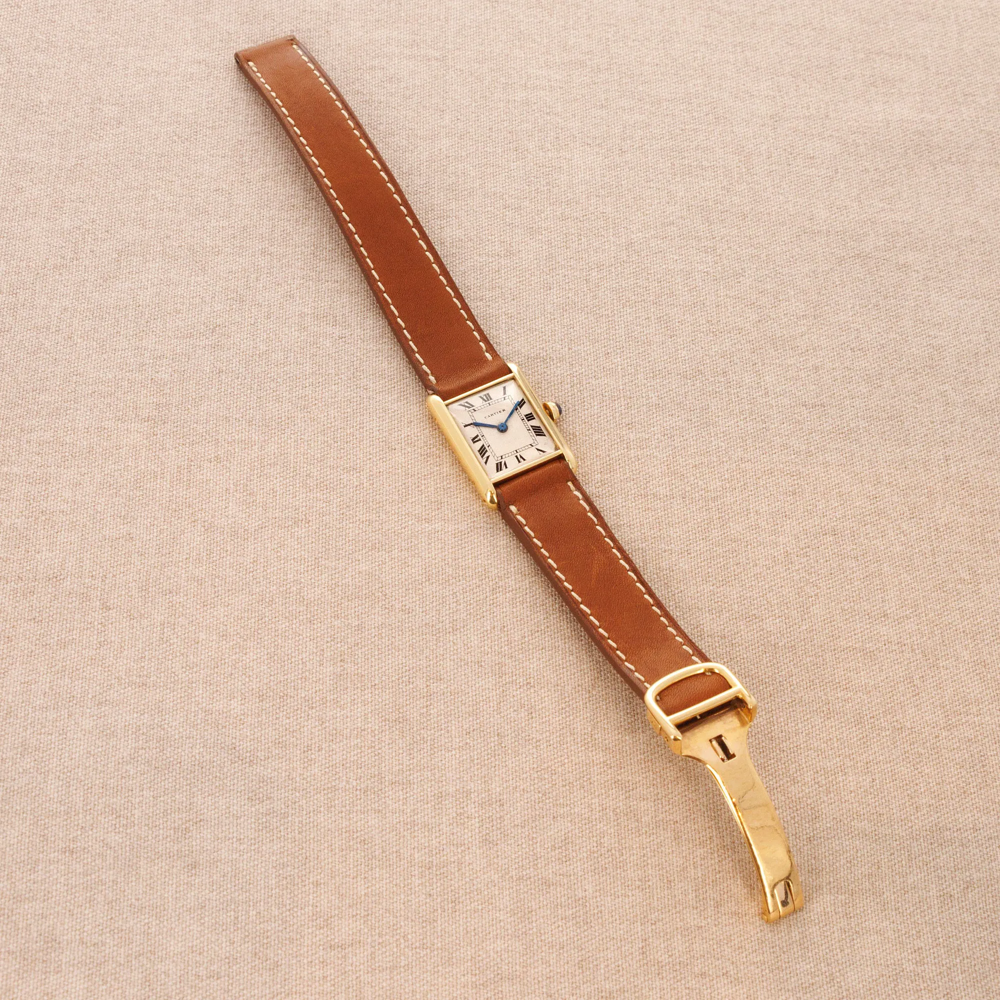 Cartier Tank 20.15mm  18k YG Silver 2