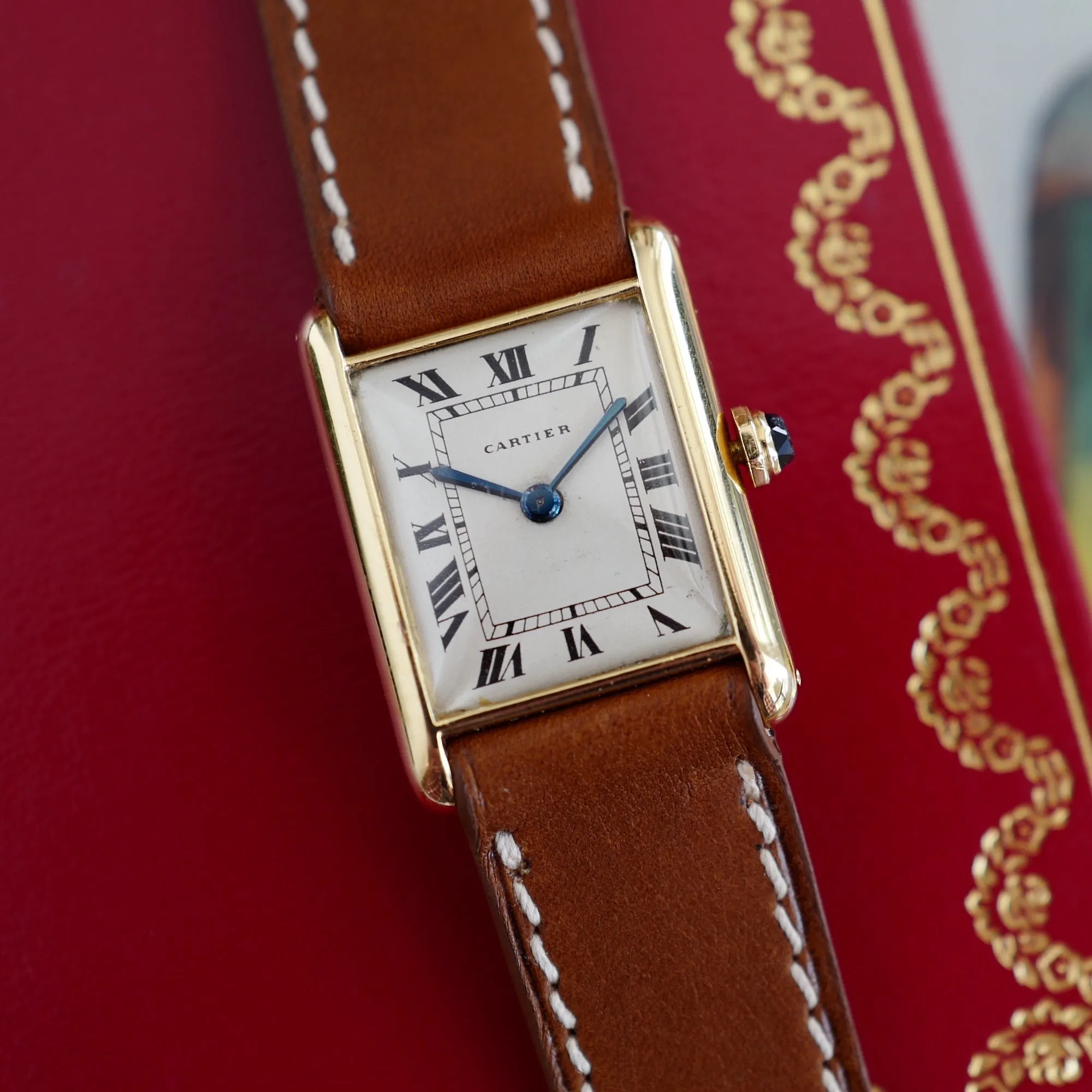 Cartier Tank 20.15mm  18k YG Silver 6