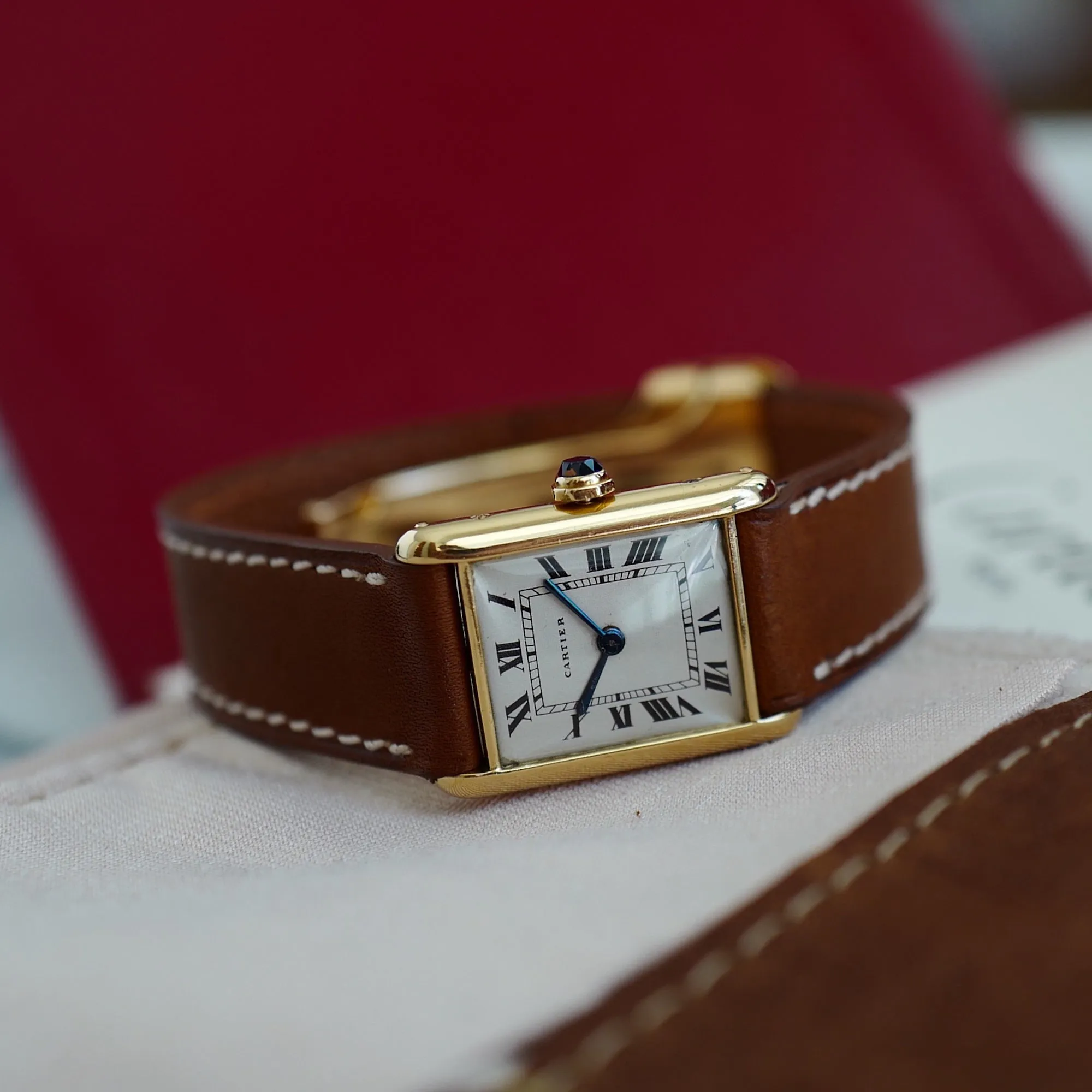 Cartier Tank 20.15mm  18k YG Silver 7