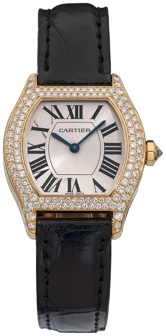 Cartier Tortue 2643 28mm Yellow gold Radiant silver