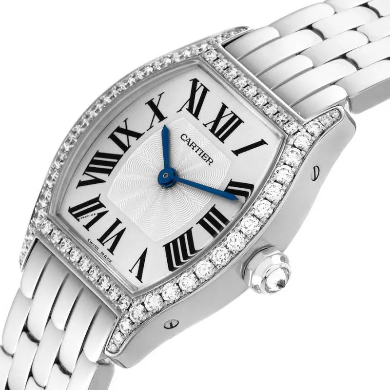 Cartier Tortue WA501011 30mm White gold Silver 4