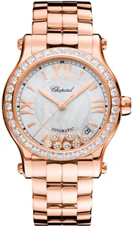 Chopard Happy Sport 274808-5007 Rose gold White