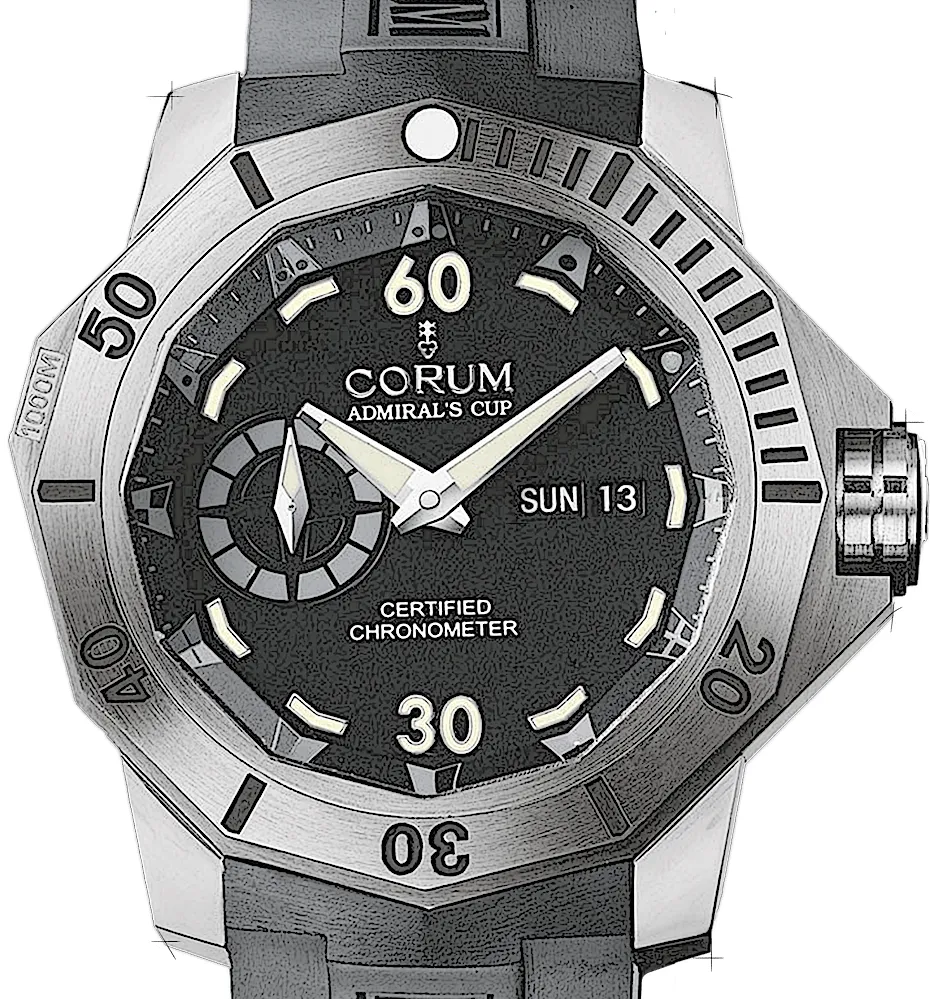 Corum Admiral's Cup 947.401.04/0371 AN12 46mm Titanium Black