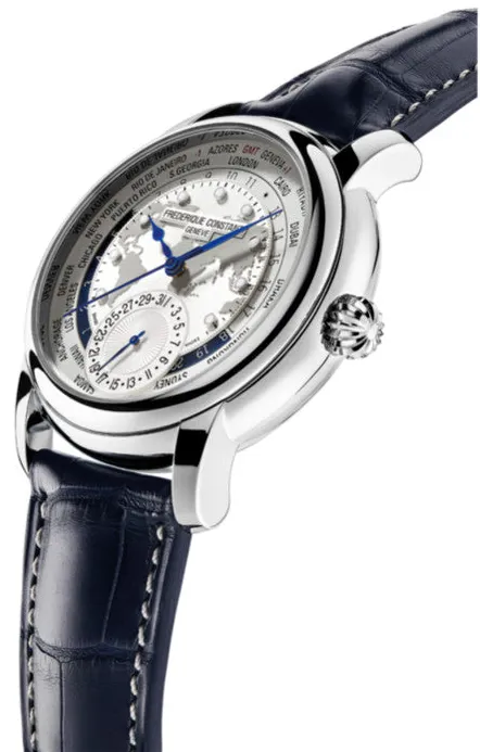 Frédérique Constant Manufacture Worldtimer FC718WM4H6 42mm Acier Silver 1