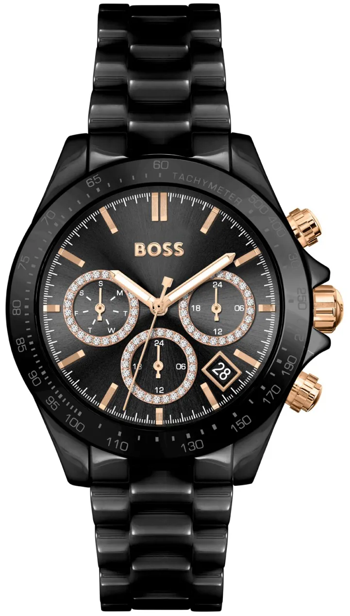 Hugo Boss Novia 1502633 38mm Black ceramic Black