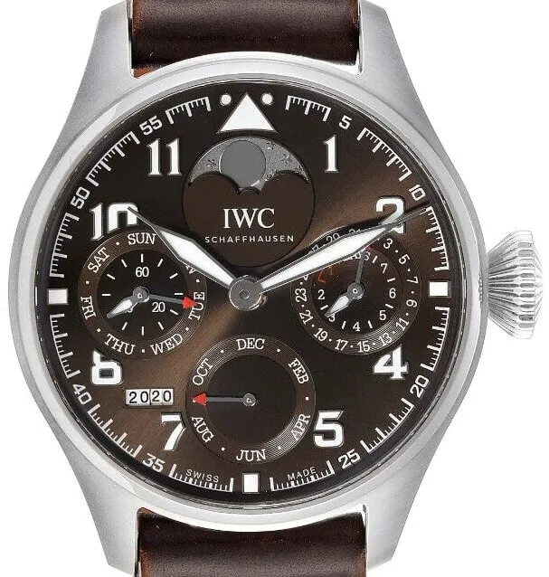 IWC Big Pilot IW503801 46mm Stainless steel Brown