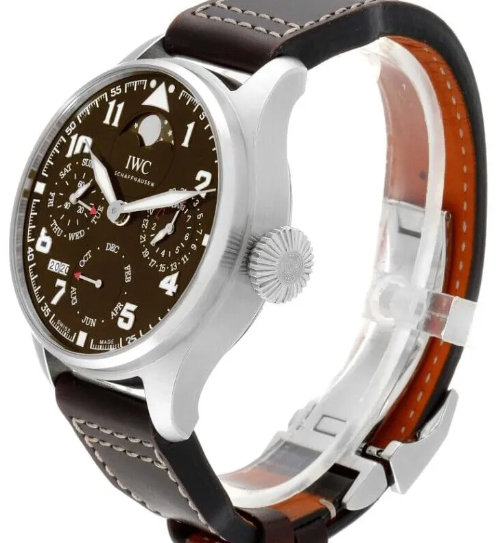 IWC Big Pilot IW503801 46mm Stainless steel Brown 1