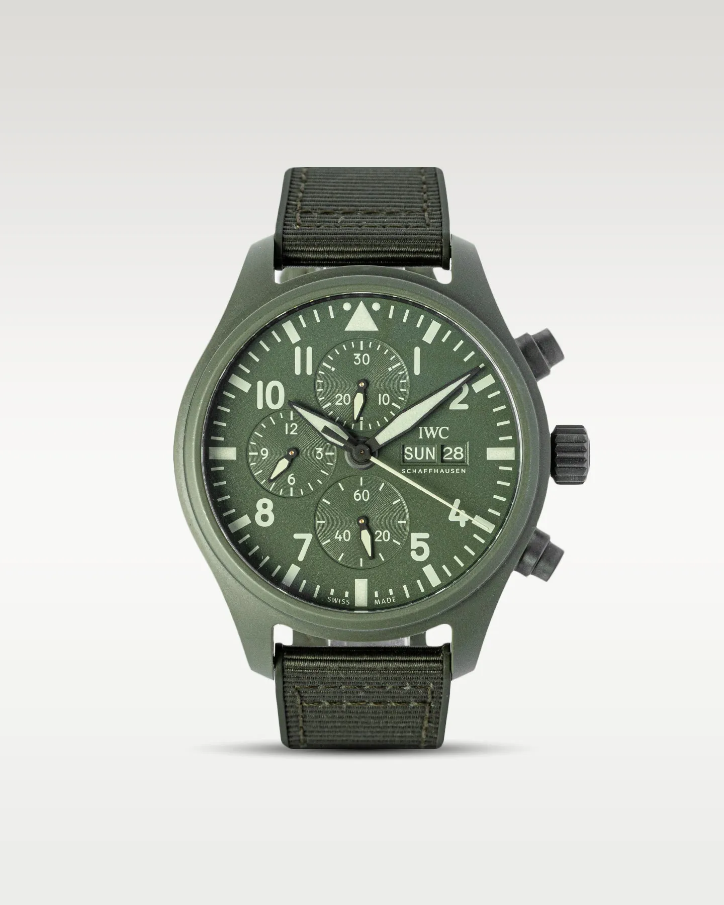 IWC Pilot Chronograph Top Gun IW389106 44.5mm Ceramic (CRM) Green