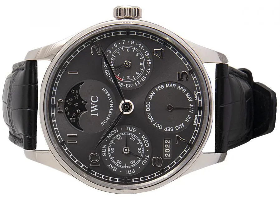 IWC Portugieser IW502218 42.5mm White gold Gray 2