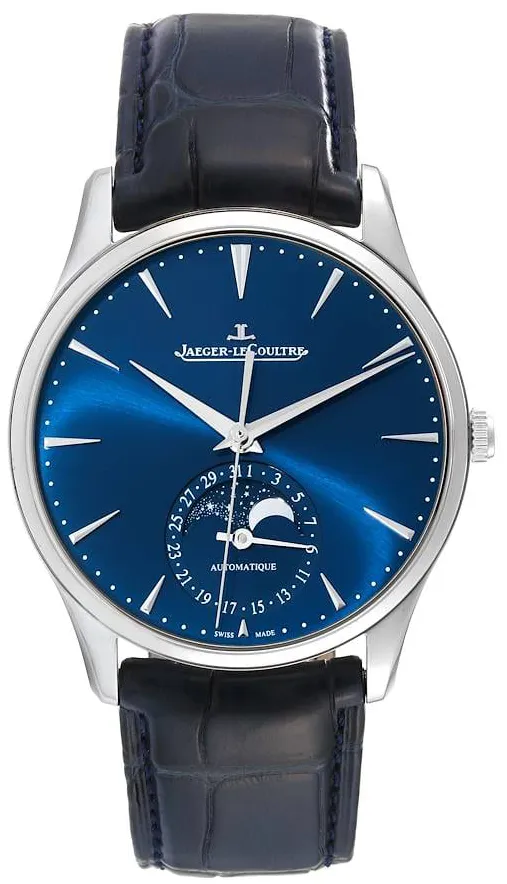 Jaeger-LeCoultre Master Ultra Thin Moon 1368480 39mm Stainless steel Blue