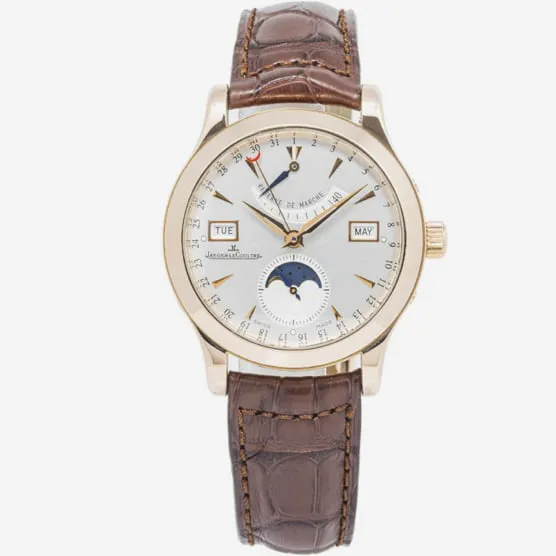 Jaeger-LeCoultre Reser Ve De Marche Q1512Y2A 39mm Rose gold Silver