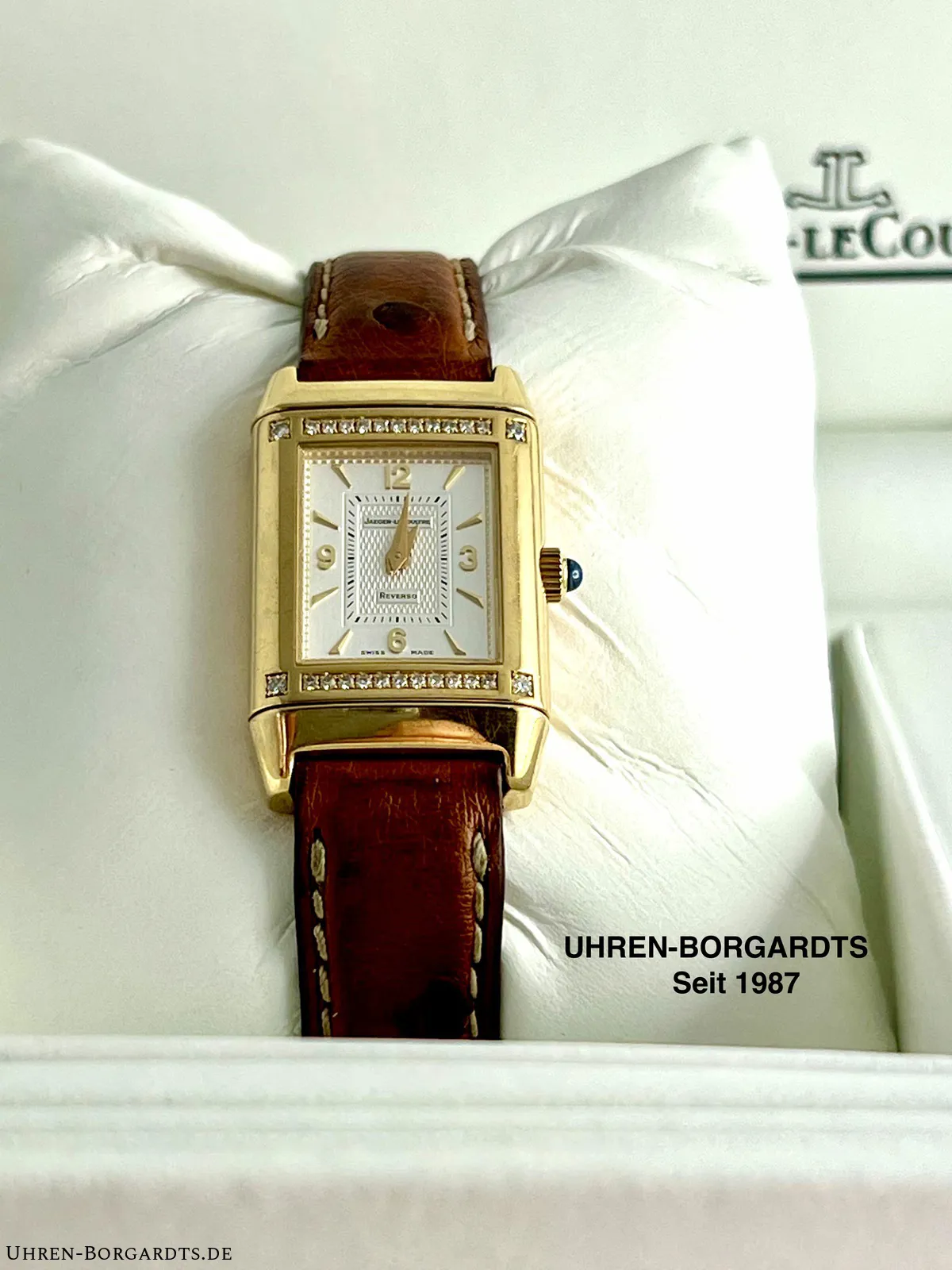 Jaeger-LeCoultre Reverso 265.1.86 21mm Yellow gold Silber