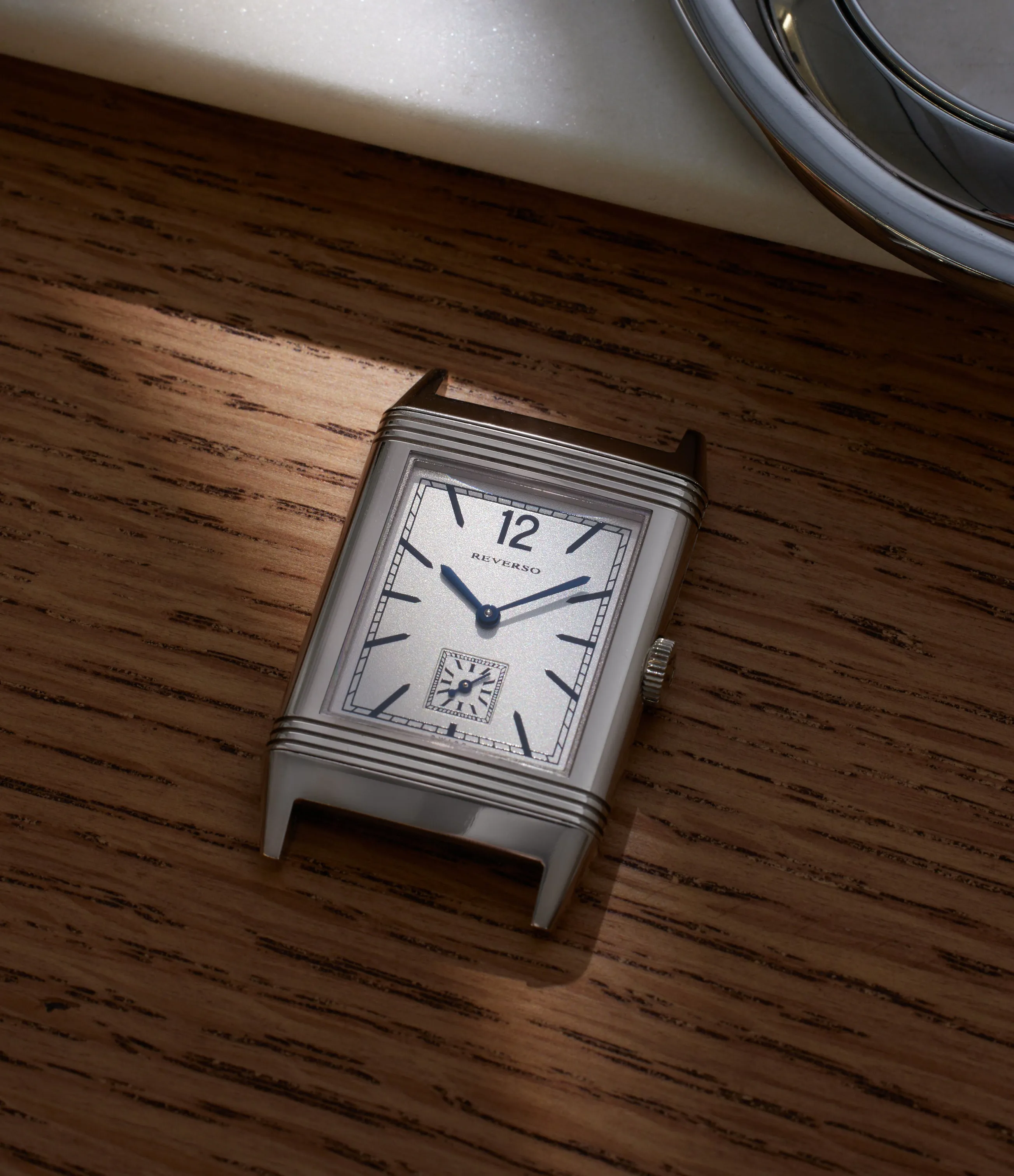 Jaeger-LeCoultre Reverso 47mm White gold and 18k white gold Silver and White