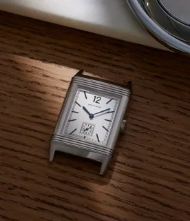 Jaeger-LeCoultre Reverso 18k white gold Silver and White