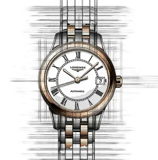 Longines Flagship Automatic L4.274.3.91.7 Stainless steel White