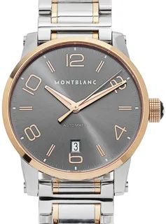 Montblanc TimeWalker 106501 Rose gold and Stainless steel Grau