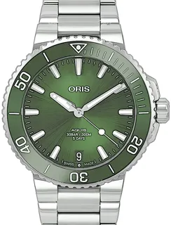 Oris Aquis Date 01 400 7769 4157-07 8 22 09PEB Stainless steel Green