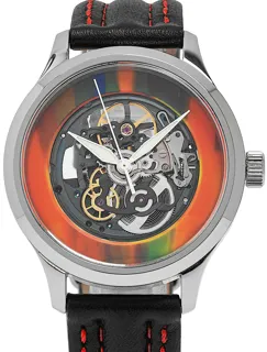 P. Nitzsche Skeleton Vinyl Unika P0909 42mm Edelstahl Grün