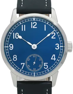 P. Nitzsche Blue Dressman Unikat 42mm Edelstahl Blau