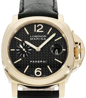 Panerai Luminor PAM 00140 Yellow gold Black