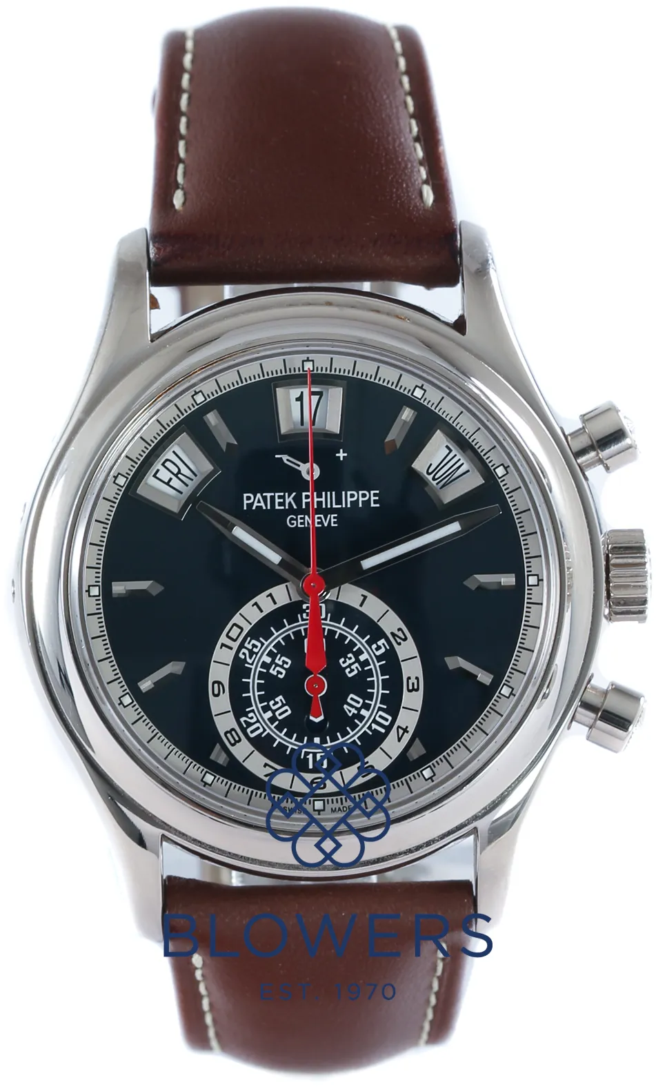 Patek Philippe Annual Calendar 5960/01G-001 40.5mm White gold Blue