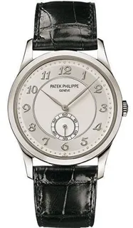 Patek Philippe Calatrava 5196P Platinum two tone silvery gray