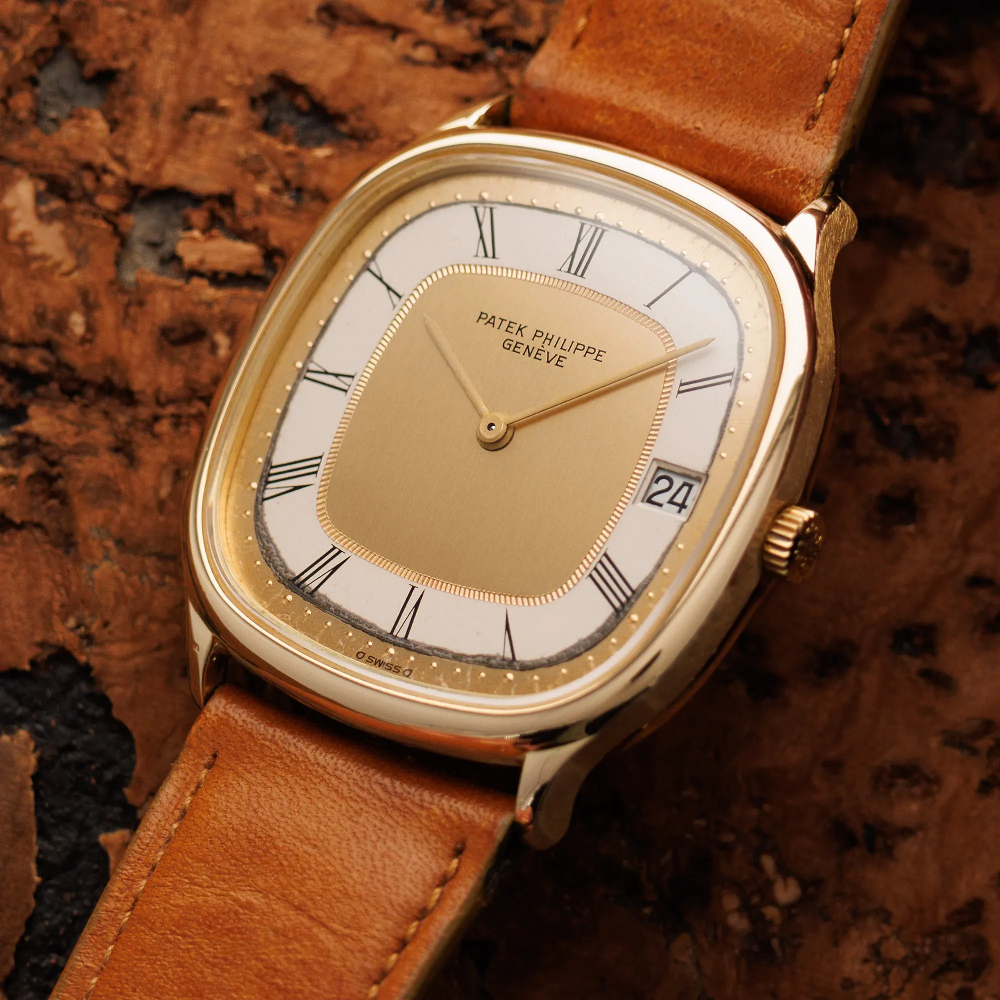 Patek Philippe Ellipse 3874 34mm  18k YG Champagne 5