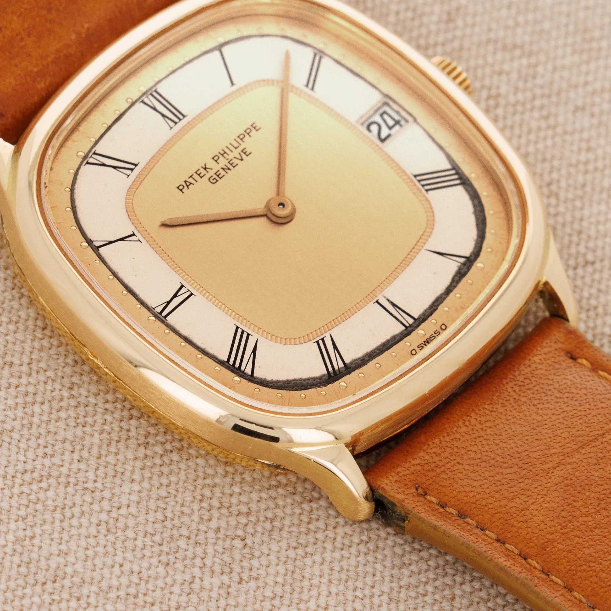 Patek Philippe Ellipse 3874 34mm  18k YG Champagne 2