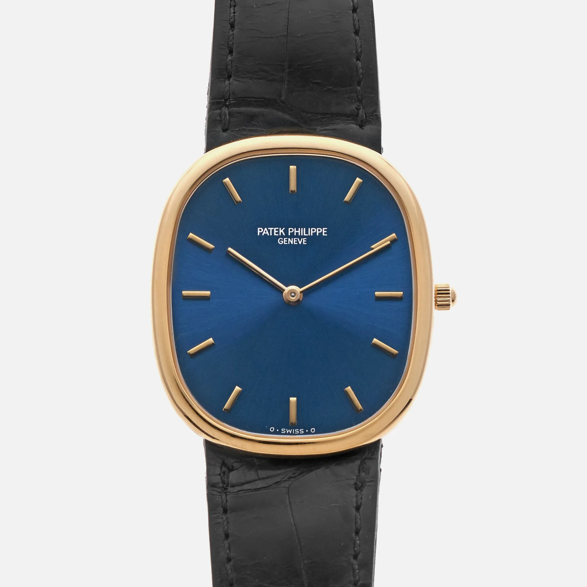 Patek Philippe Golden Ellipse 3738/100 35mm 18k gold Blue