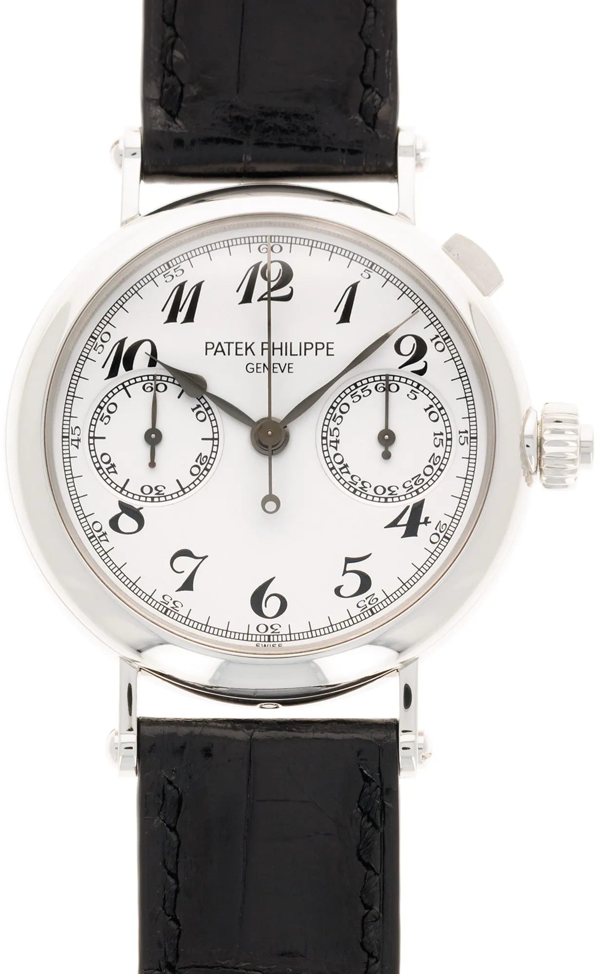 Patek Philippe Split-Seconds Chronograph 5959P-001 33mm Platinum  White with Breguet Numerals