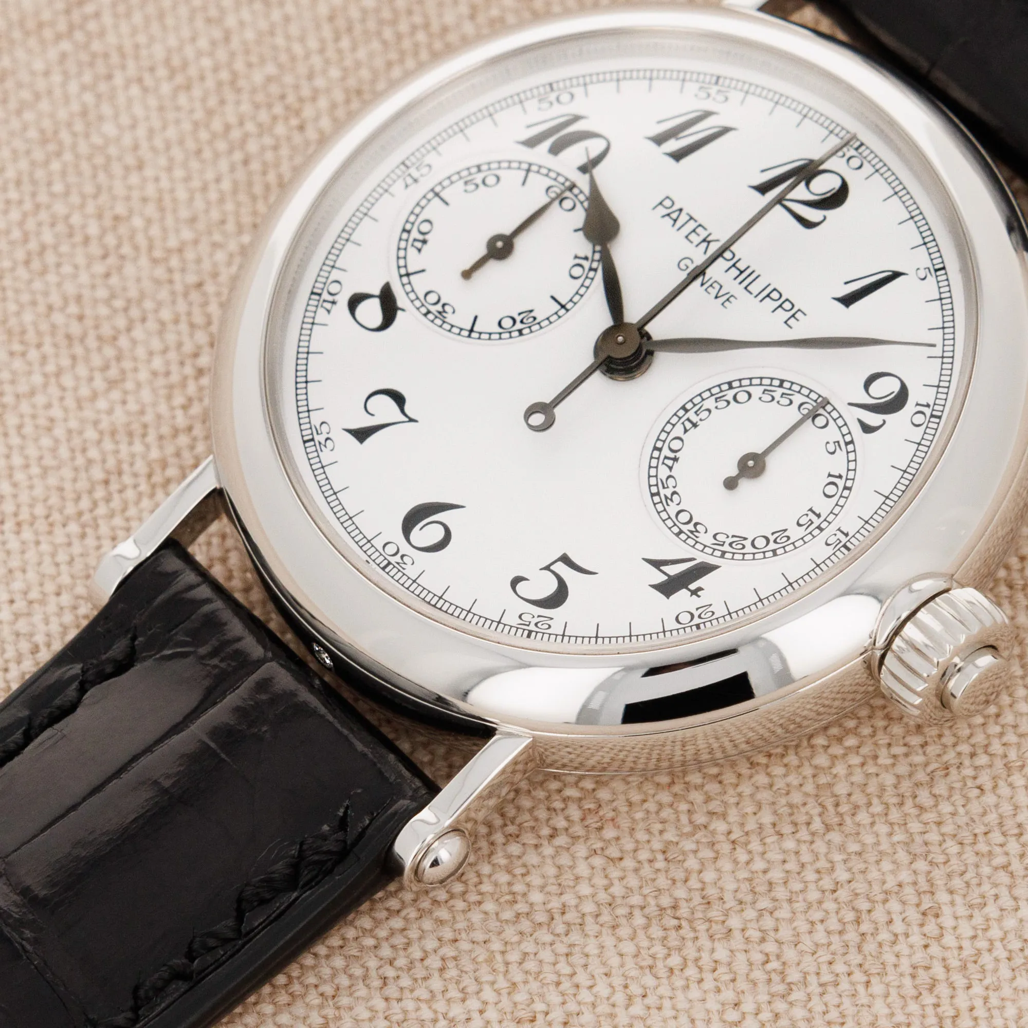 Patek Philippe Split-Seconds Chronograph 5959P-001 33mm Platinum  White with Breguet Numerals 7