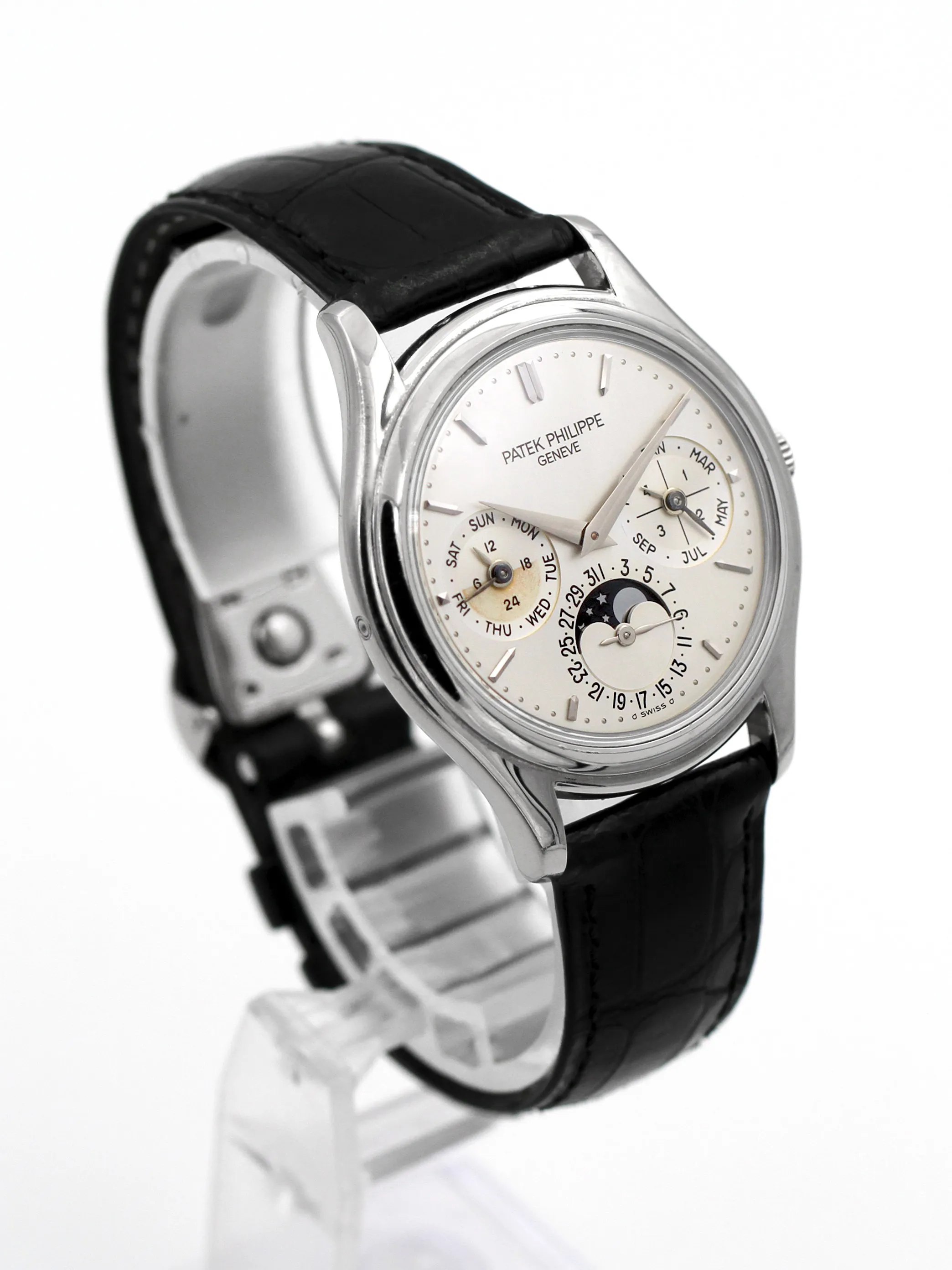 Patek Philippe Perpetual Calendar 3940G 36mm White gold Silver 1