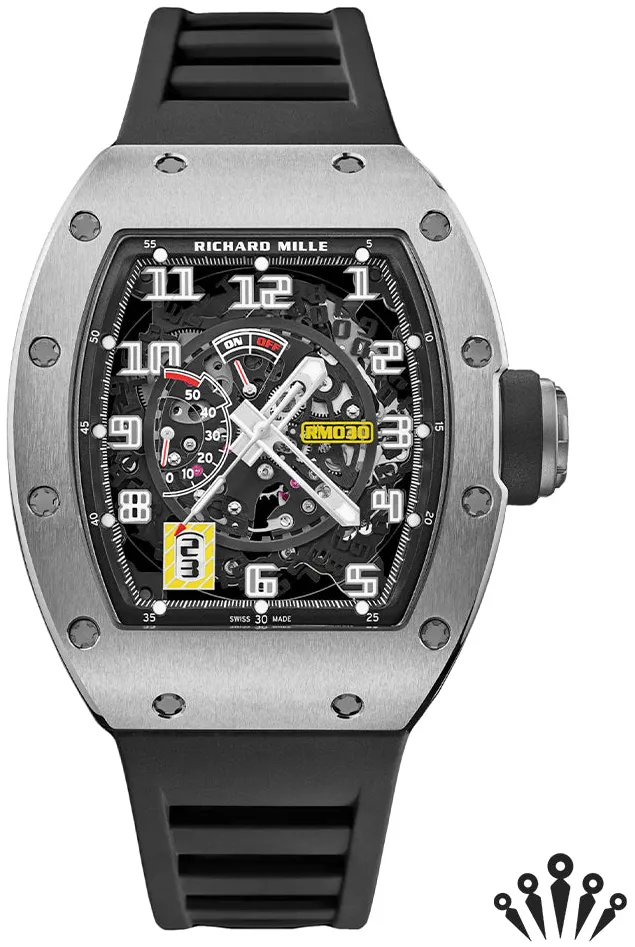 Richard Mille RM 030 RM 030 50mm White gold Skeletonized