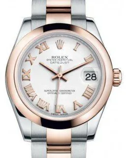 Rolex Datejust 31 178241 Rose gold and Stainless steel White