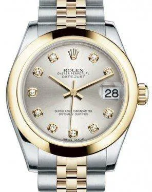 Rolex Datejust 31 178243 31mm Yellow gold and Stainless steel Silver