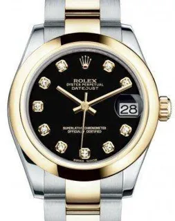 Rolex Datejust 31 178243 Yellow gold and Stainless steel Black