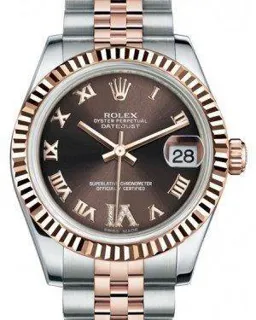 Rolex Datejust 31 178271 Rose gold and Stainless steel Brown