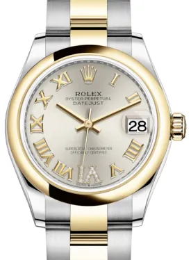 Rolex Datejust 31 278243 31mm Yellow gold and Stainless steel Silver