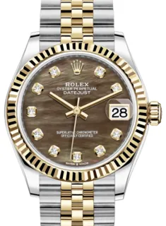 Rolex Datejust 31 278273 Yellow gold and Stainless steel Black