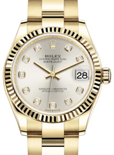 Rolex Datejust 31 278278 31mm Yellow gold Silver