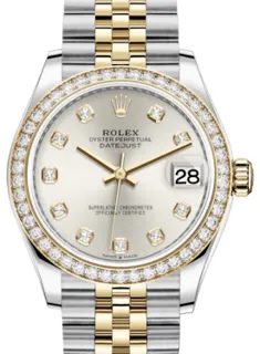 Rolex Datejust 31 278383RBR Steel$Yellow Gold$Diamonds Silver