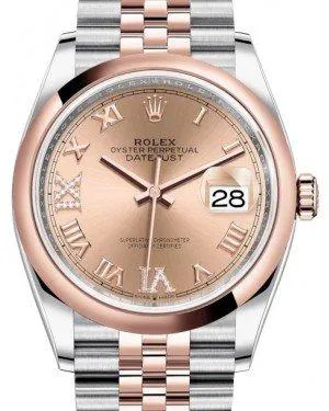 Rolex Datejust 36 126201 36mm Rose gold and Stainless steel Rose