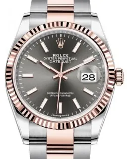 Rolex Datejust 36 126231 Rose gold and Stainless steel Dark Rhodium