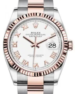 Rolex Datejust 36 126231 Rose gold and Stainless steel White